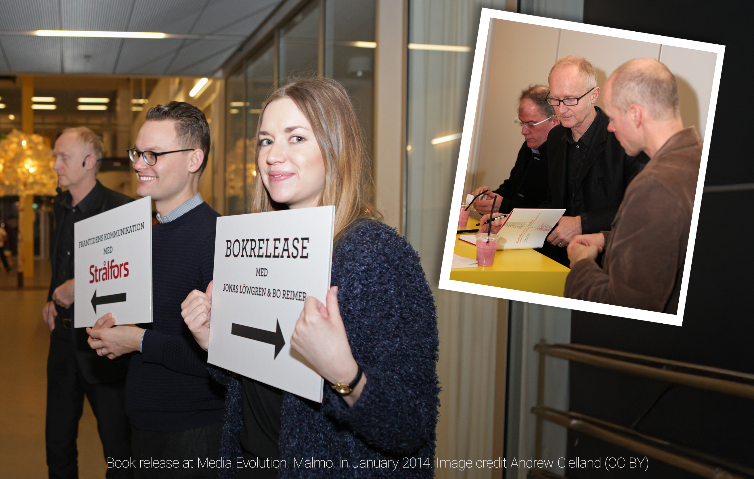 Book release at Media Evolution, Malmö, in January 2014.