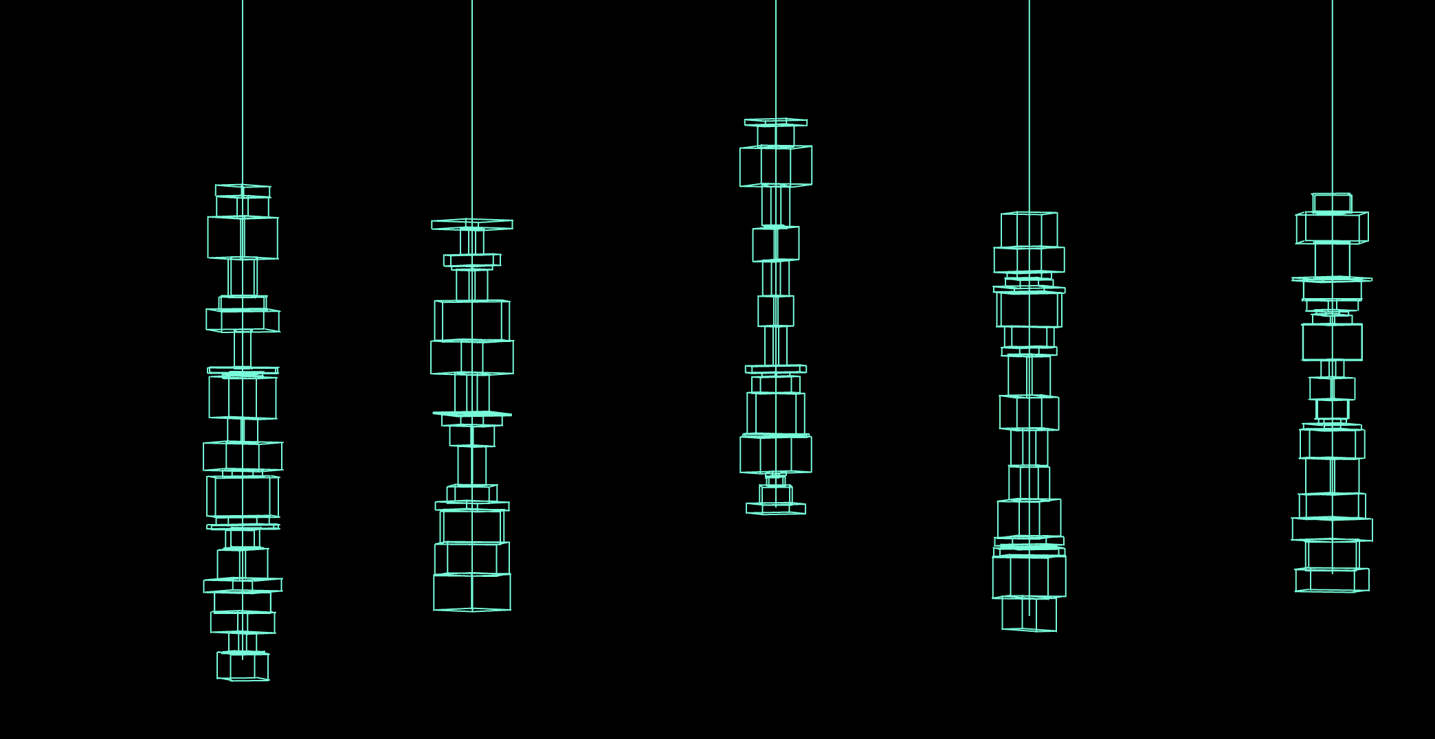eksig logo of strings of boxes